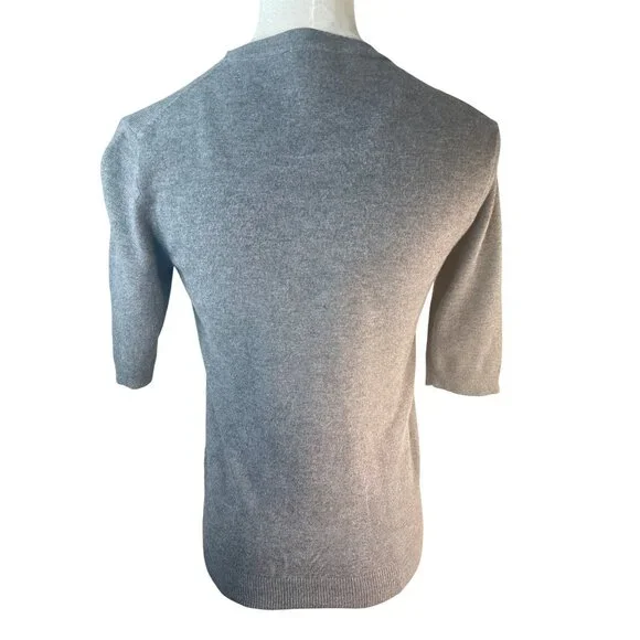 2/$30 ZARA Grey Small Cardigan Sweater Small Viscose Blend Short Sleeve - Picture 10 of 13